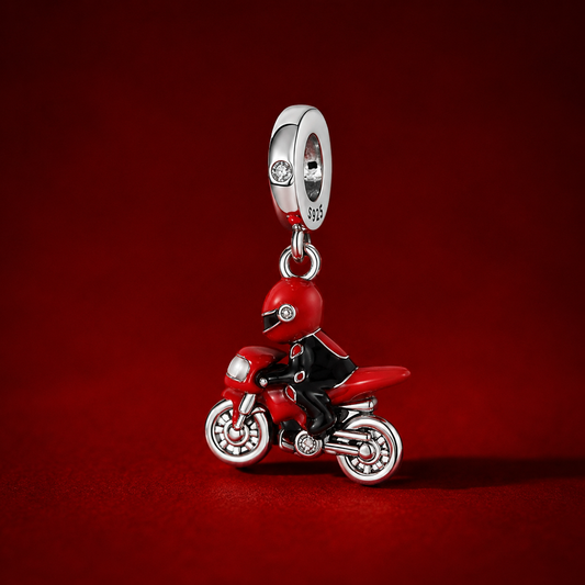 P6- Pendente Motociclista Vermelho