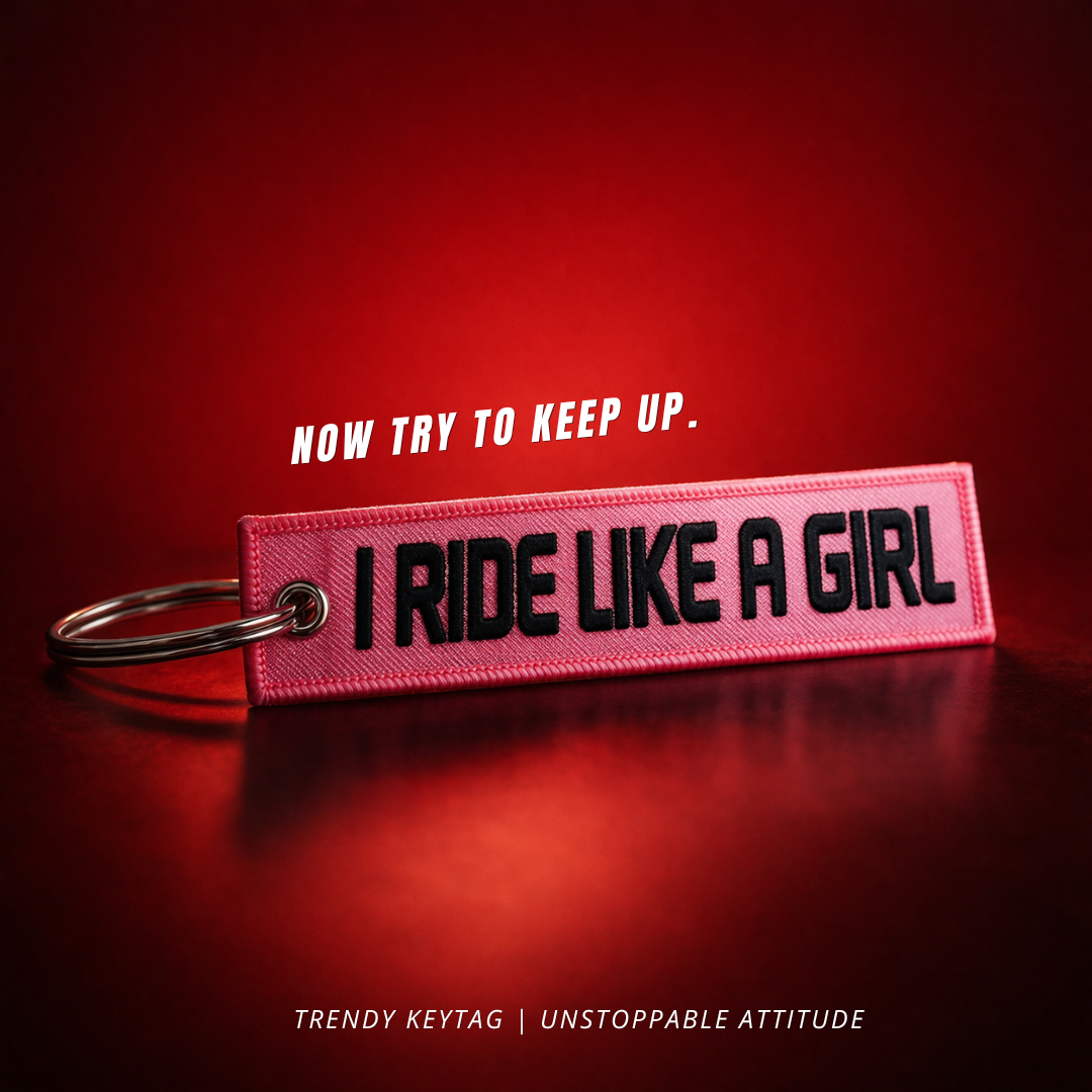 "I Ride Like a Girl" Porta Chaves