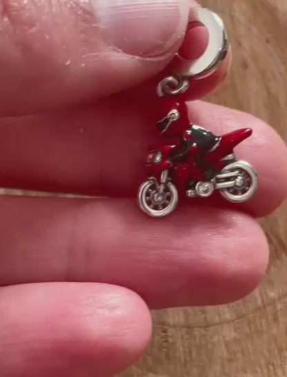P6- Pendente Motociclista Vermelho